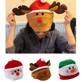 1pcs Christmas Hat Santa Claus Snowman Reindeer Xmas Gifts Adult