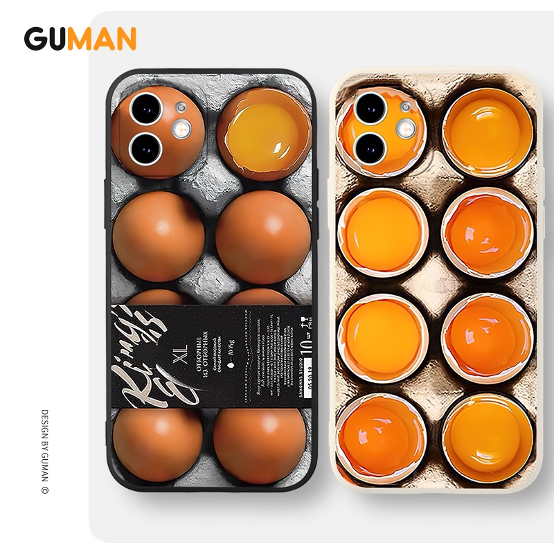 Guman เคสไอโฟน เคสซิลิโคนนุ่มขอบเหลี่ยมกันกระแทกน่ารักตลก เคสโทรศัพท์ Compatible for iPhone 16 15 14 13 12 11 Pro Max SE 2020 X XR XS 8 7 6 6S Plus พลัส XYB809