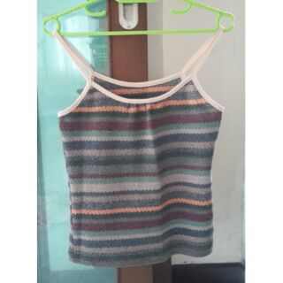 เสื้อสายเดี่ยว ผ้ากึ่งไหมพรม