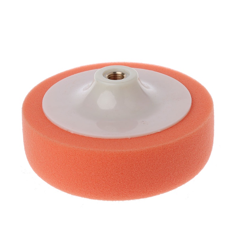 XI 6 นิ้ว 15 ซม. Auto Car Polishing Buffing Polishing Pad ฟองน้ําล้อแว็กซ์สีส้ม