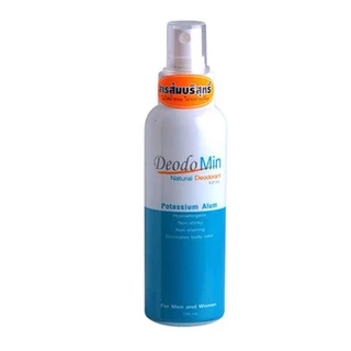 Deodomin โรลออน สเปรย์ แป้ง สารส้ม ดีโอโดมิน แป้ง 50G โรออน 60ml สเปรย์ 120mL 1ขวด