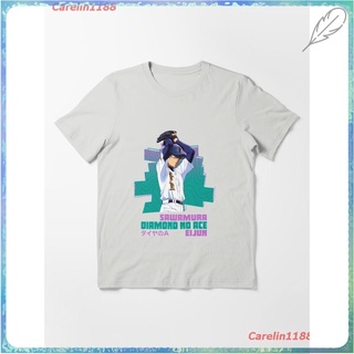 2022 Sawamura Eijun From Diamond No Ace Essential T-Shirt เสื้อยืดพิมพ์ลายการ์ตูนมังงะ ดผ้าเด้ง คอกลม cotton ความนิยม sa