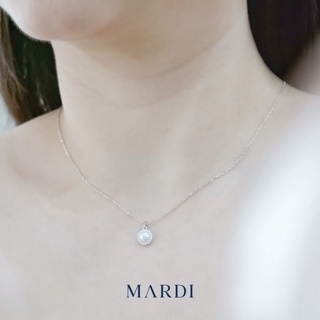 Mardi Jewelry สร้อยคอมุกเงินเท้ 925 Majestic Pearl Necklace