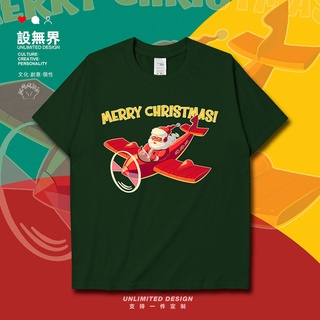 Oversized T-Shirt Printed Short Sleeve Merry Christmas Theme 0015 Harajuku Style Summer Fashion For Men And Women