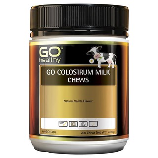 GO Healthy Colostrum 400mg 200 Chewable Tablets Exclusive Size