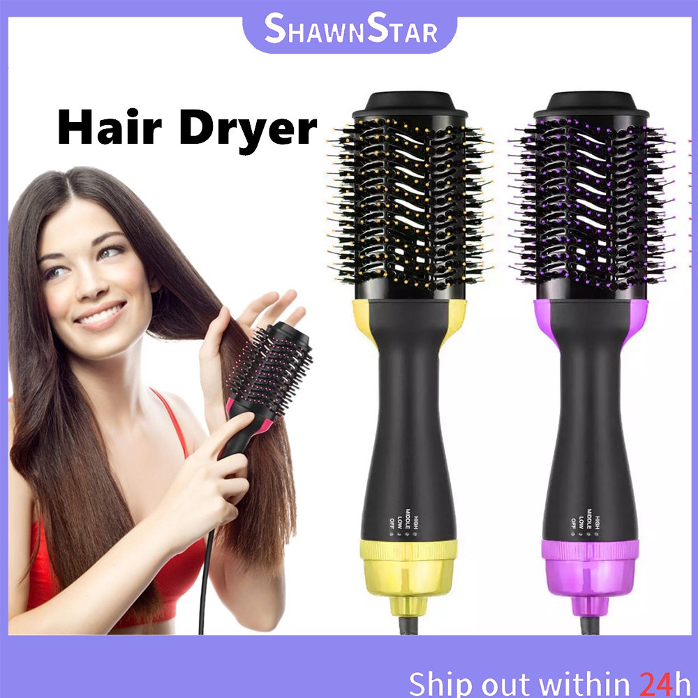 Hot Air Brush Hair dryer 3 in 1 Negative Ion Hair Styling Tools Hot Air  Dryer Curly Hair Straight Hair One Step Straight | Shopee Thailand