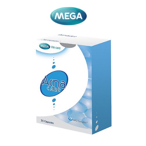 อาหารเสริมสำหรับสิว ลดรอยแผลเป็น Mega We Care Acna Care 30 เม็ด