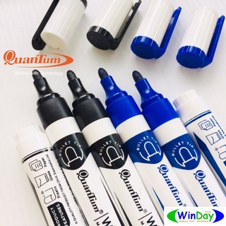 ปากกา QuanTum ควอนตั้มปากกาไวท์บอร์ด ลบได้ สีน้ำเงิน สีดำ QW1400