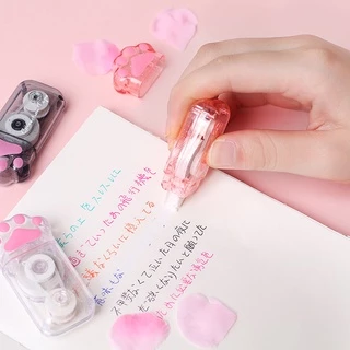 เทปกาวลบคำผิด ลายเท้าแมวน่ารัก 5mm*6m ✨ เทปแก้ไขคำผิด สีขาว ใช้ลื่น ของใช้สำนักงาน อุปกรณ์นักเรียน