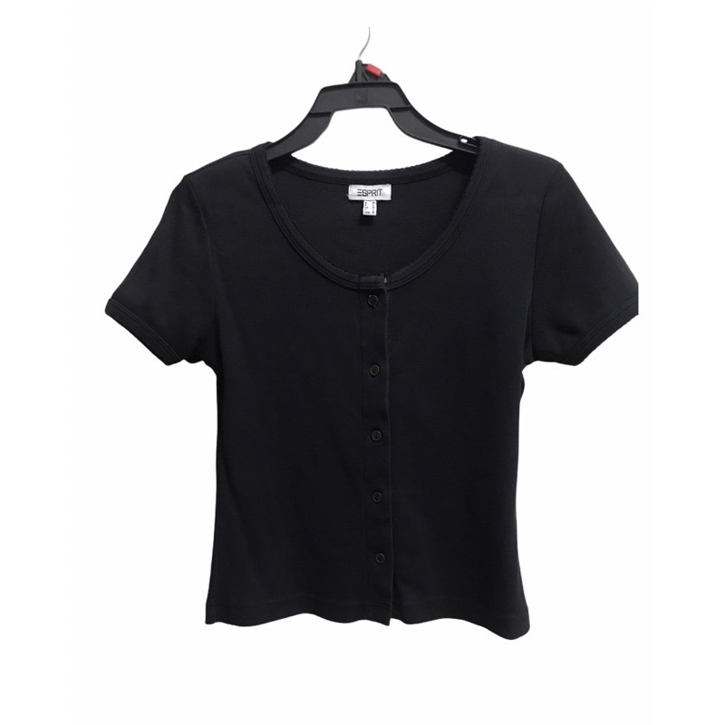 เสื้อยืด แบรนด์ ESPRIT แท้💯 สีดำ