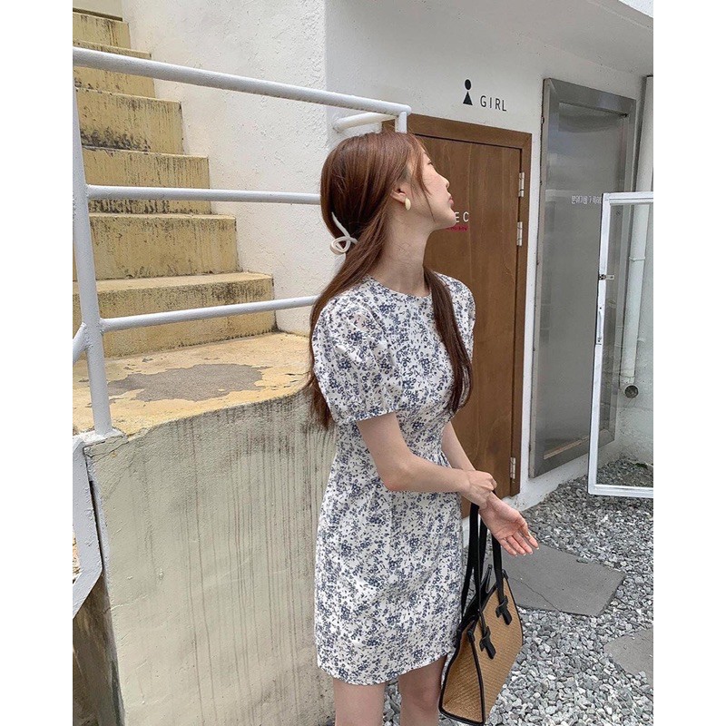 (SU-D-101) | 🌷พร้อมส่ง🌷 เดรสสั้นลายดอกสไตล์เกาหลี