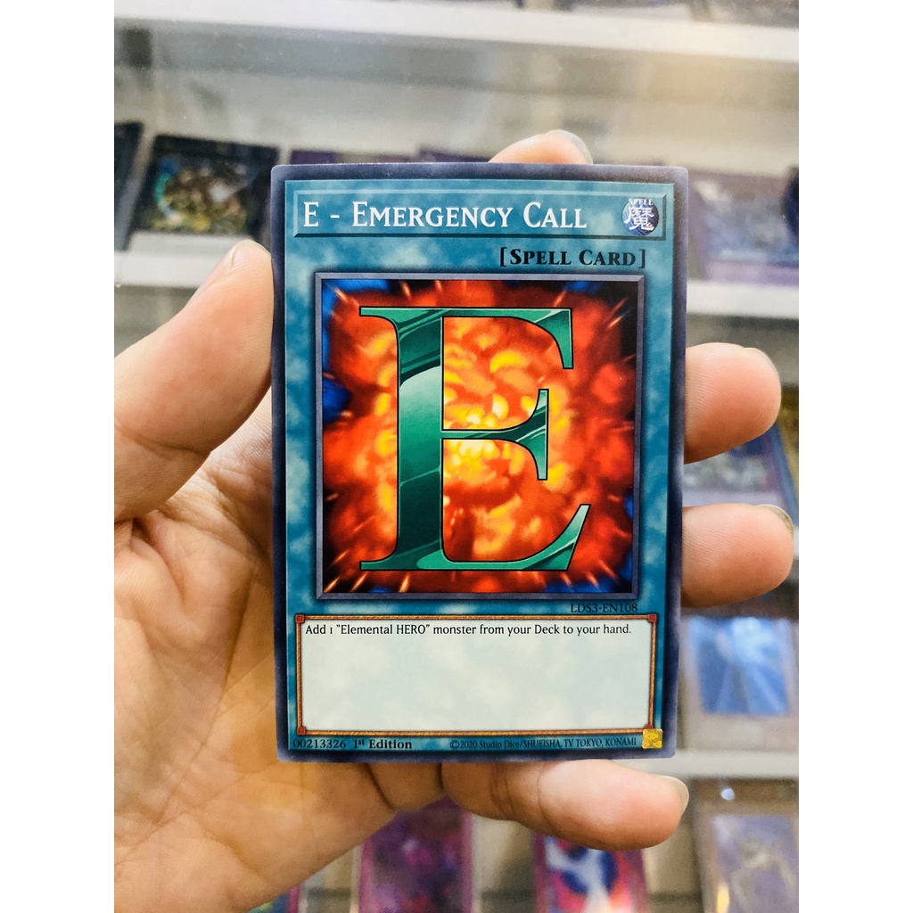 การ์ด YugiOh! รหัส LDS3-EN108 - E - Emergency Call - Common - รุ่นที่ 1