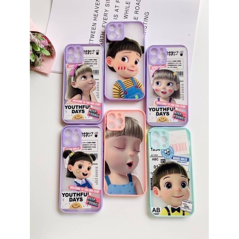 เคสหลังกันก้องสกรีนลายการ์ตูนOPPO-A93-A92-A31-A53-A9(2020)-A5s-A12-A7-A3s-Reno4