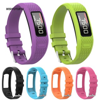 ☼Wt สายนาฬิกาข้อมือ TPU กันน้ํา แบบเปลี่ยน สําหรับ Garmin Vivofit 1 2