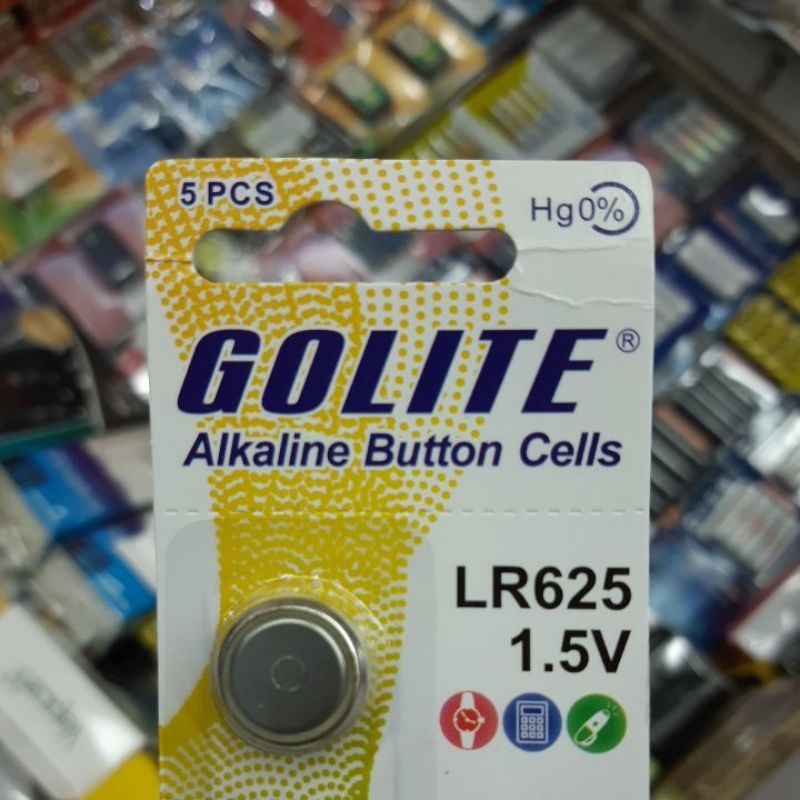 (1ก้อน) ถ่านกล้อง LR625, 625GH, R9, PX625, L1560F, V625U 1.5V Golite, Vinnic, Golden Power  ของใหม่ 