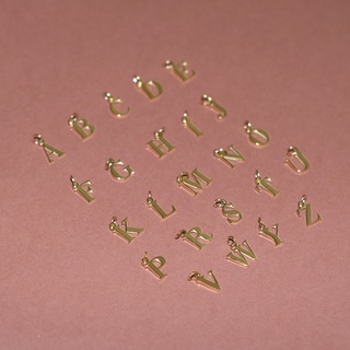 Bemet Minimal alphabet pendant จี้เท่านั้น