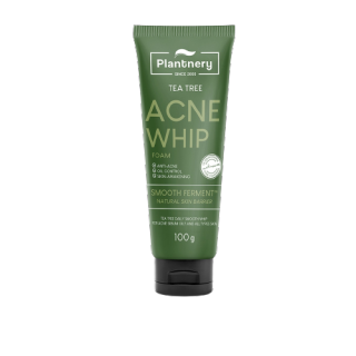 Plantnery Tea Tree Acne Whip Foam 100 g โฟมล้างหน้า ทีทรี เนื้อวิบเนียนนุ่ม สำหรับผิวที่มีปัญหาสิว ผิวมัน