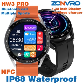 ใหม่ HW3 PRO นาฬิกาข้อมือสมาร์ทวอทช์ เชื่อมต่อบลูทูธ ไร้สาย ควบคุมด้วยเสียง NFC เหมาะกับการเล่นฟิตเนส เล่นกีฬา สําหรับผู้ชาย