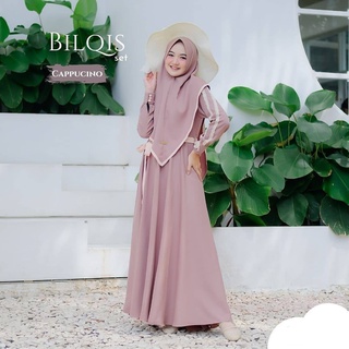 Bilqis Syari CB Material MOSSCRAPE PREMIUM MIX Lace Gamis Can Be Hijab / KHIMAR Gamis Sharia Women Dress Gamis 2022 Gamis Syari เสื้อคลุมธรรมดา