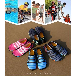 รองเท้าผ้าใบชาย/หญิง สำหรับใส่ว่ายน้ำ โยคะ ดำน้ำ แห้งเร็ว 35-46 swimming shoes