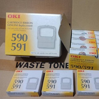 ตลับผ้าหมึกดอทเมตริกซ์ OKI 590/591สีดำ ตลับผ้าหมึก​ เครื่องปริ้นเตอร์ดอทเมตริกซ์ OKI ML590, 591