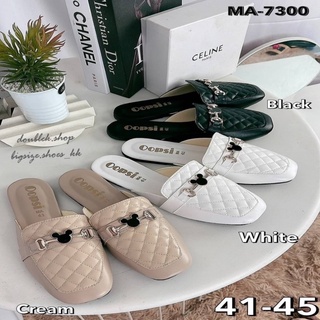 พร้อมส่ง…ไซส์ใหญ่ 41-45… แตะเปิดส้น ปิดหัว แต่งอะไหล่