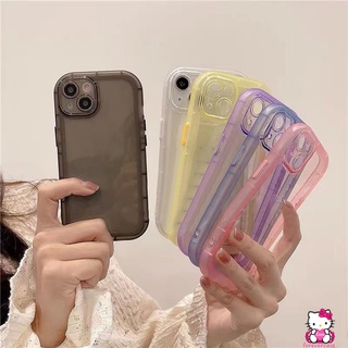 เคสโทรศัพท์มือถือแบบนิ่ม TPU ใส กันกระแทก สีหวาน หรูหรา สําหรับ IPhone XR 12 11 Pro Max Xs Max X