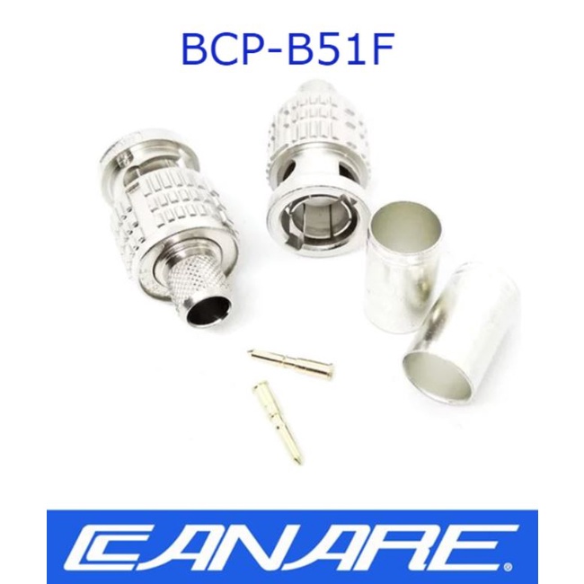 BCP-B51F สำหรับ L-5CFW Canare 3.0 GHz 75-Ohm Connector BNC Plug for L-5CFW Cable