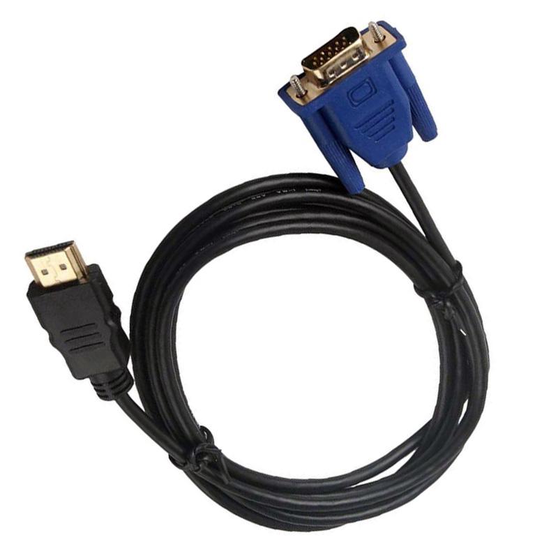 1x1 ม. hdmi to vga d - sub male อะแดปเตอร์สายเคเบิ้ลวิดีโอสําหรับ hdtv computer monitor