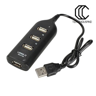 T ~ สลปิตเตอร์ฮับ 4 พอร์ต Usb 2 . 0 High Speed Mini Hub สําหรับ คอมพิวเตอร์