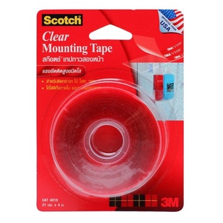 NNP-3M SCOTCH สก๊อตซ์ โฟมเทปใส รุ่น CAT4010 ขนาด 21mm x 4m ออกใบกำกับภาษีได้