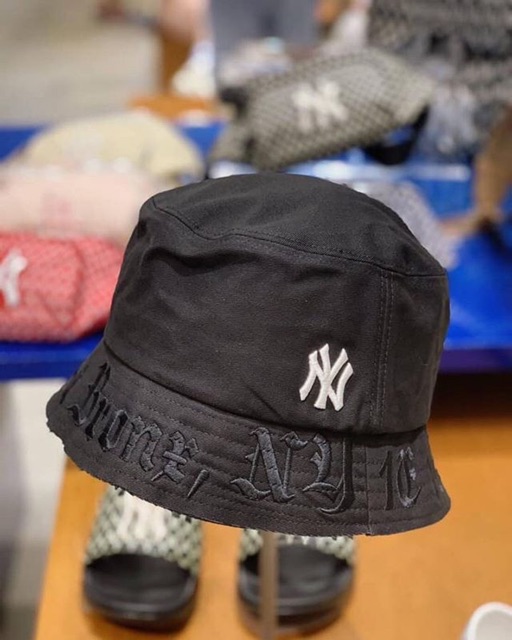 หมวกบัคเก็ตmlb korea (ทีม ny) ของแท้จากช็อปเกาหลี ส่งด่วนฟรีทุกรายการ