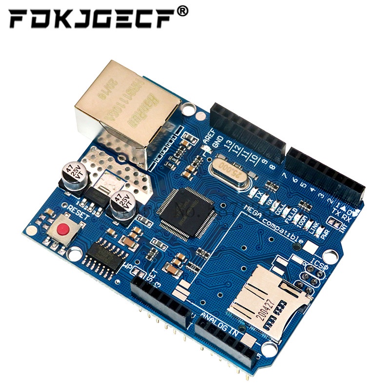 UNO Shield Ethernet Shield W5100 R3 UNO Mega 2560 1280 328 UNR R3 เท่านั้น W5100 บอร์ดพัฒนาสําหรับ A