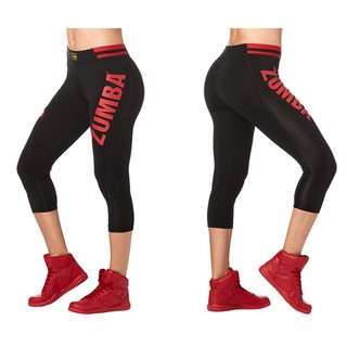 Zumba All Star High Waisted Capri Leggings (กางเกงเลคกิ้งออกกำลังกายซุมบ้าและโยคะ)