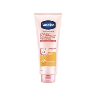 Vaseline วาสลีน เฮลธี้ ไวท์ ซัน+โพลูชั่น โพรเทคชั่น เซรั่ม เอสพีเอฟ50+พีเอ++++ 320 มล.