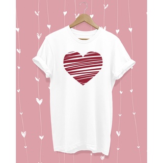 เสื้อยืด เสื้อคู่ ลายหัวใจ Heart Tshirt