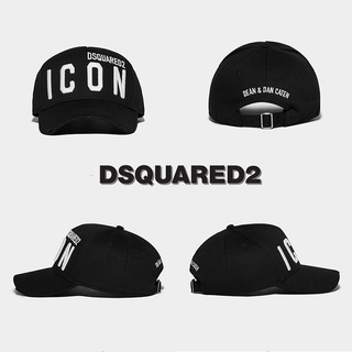 Dsquared2 ICON 5 Panels หมวกแก็ปผ้าใบ กันแดด ปรับได้ สําหรับทุกเพศ