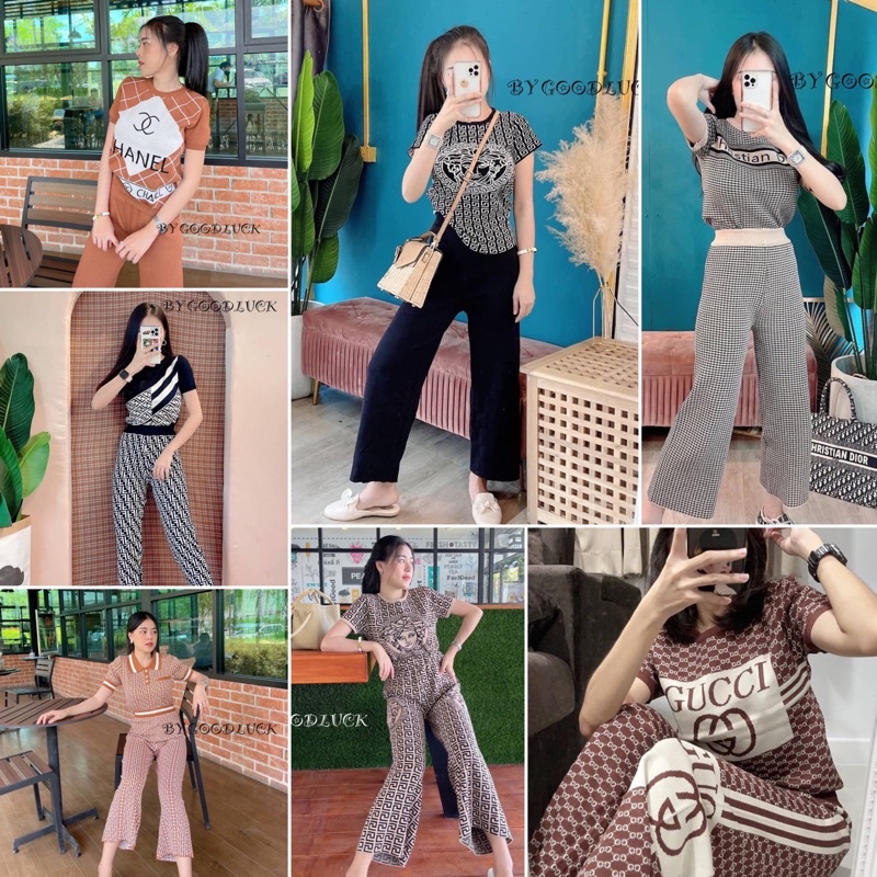 Dzaishop New ชุดเซท เสื้อ+กางเกง งานมาใหม่ขายดีแบบฮิตติดชาตร์ ชุดเซ็ต หลายแบบหลายสไตล์เลยจ้า ชุดเซต การันตี