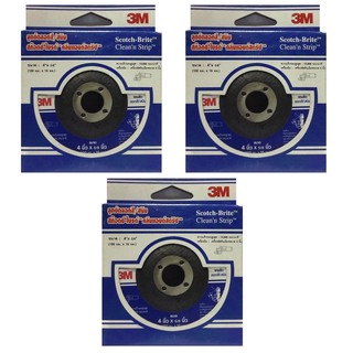 3M Scotch-Brite CleanN Strip Discลูกขัดลอกสี/สนิม 4×5/8 นิ้วใช้กับเครื่องเจียร์