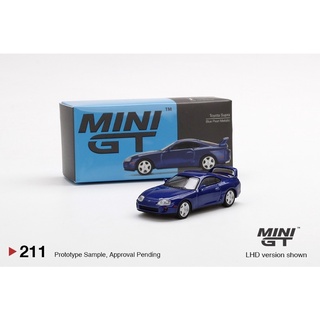 Mini GT Toyota Supra Blue Pearl Metallic No.211 Scale 1/64 รถเหล็ก รถของเล่น