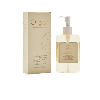 Organ(ออร์แกน) น้ำยาทำความสะอาดจุดซ่อนเร้น สูตรอ่อนโยน Organ Ultra Gentle Intimate Cleanser (Comfy Peary) 250 ML.