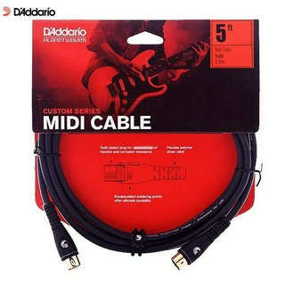 D’Addario® Planet Waves PW-MD-05 สายมิดี้ Midi Cable ยาว 5 ฟุต หัวทอง 5 พิน อย่างดี