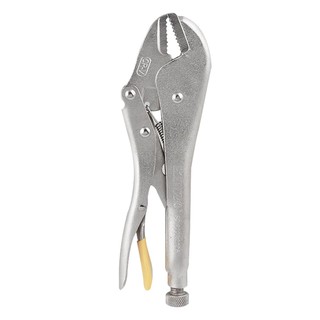 คีมล็อกปากโค้ง KINZO VR91795 10 นิ้ว สีเงินCURVED-JAW LOCKING PLIER KINZO VR91795 10" SILVERเครื่องมือช่าง คีม