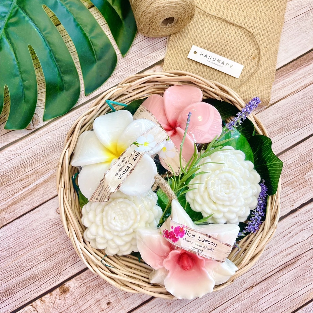 Set ของขวัญปีใหม่ สบู่ผลไม้ สบู่สปา จัด set 2,3,5 ก้อน กลิ่นตามรูปผลไม้ ดอกไม้ไทย - รูปที่ 2