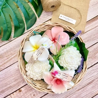 Set ของขวัญปีใหม่ สบู่ผลไม้ สบู่สปา จัด set 2,3,5 ก้อน กลิ่นตามรูปผลไม้ ดอกไม้ไทย