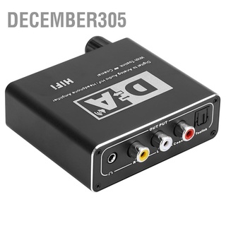 December305 Digital Audio Decoder Analog Optical Fiber Coax 5.1 Channel Converter 3.5 Headphone