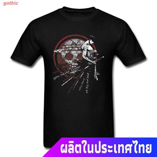 gothic เสือยืดผู้ชาย เสื้อบอดี้โ ღღNew One Piece Luffy Zorro Sanji Ace Red Hair Anime 100% Cotton Mens T-shirt PLBo One