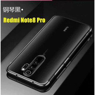 Case Redmi Note8Pro เคสเรดมี เคสนิ่ม ขอบสีหลังใส เคสกันกระแทก สวยและบาง TPU CASE เคสซีลีโคน พร้อมส่ง ส่งจากไทย