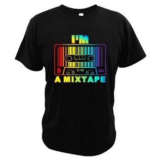 [S-5XL]เสื้อยืดลําลอง ผ้าฝ้าย 100% แขนสั้น พิมพ์ลาย Im A Mixtape สไตล์วินเทจ คุณภาพสูง สําหรับผู้ชาย