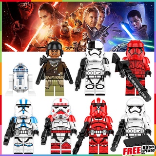 Star Wars Minifigures Drabatan Sith ทหาร Tekken Imperial Shock Storm Trooper ของเล่นของขวัญ Mini Figures KF61700